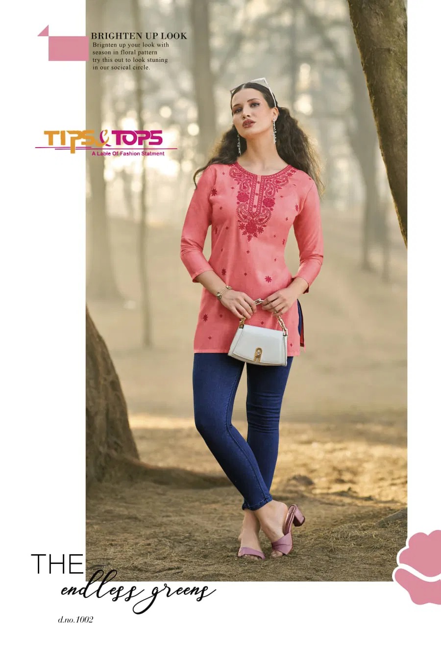 Colors Vol 5 Tips And Tops Rayon Embroidery Western Top Suppliers In India